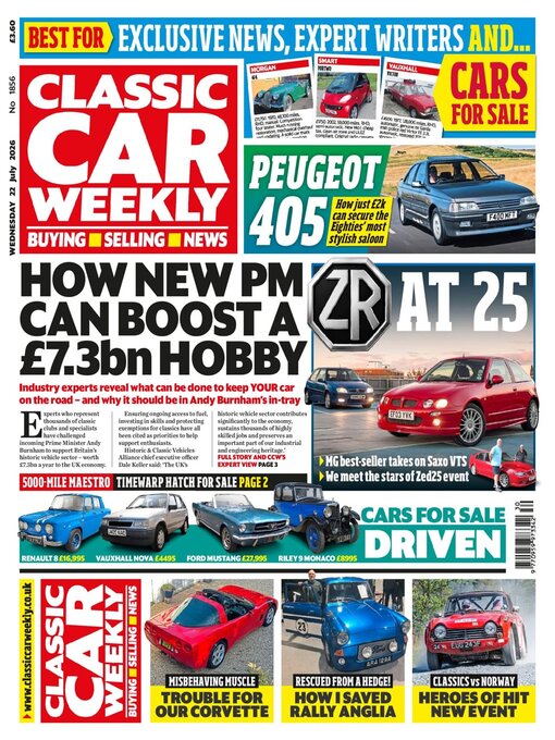 Cover image for Classic Car Weekly